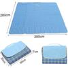 Picnic Blanket 200 X 200cm Outdoor Beach Blanket Foldable Waterproof Backing Picnic Blankets With Carrying Handle For Family, Beach, Lawn, Hiking, Cam