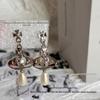 Elegant Saturn Pearl Tassel Earrings for Women