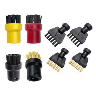 Para Limpador a Vapor Karcher SC1 SC2 SC3 SC4 SC5 Conjunto de Acessórios com 8 Peças com Escovas de Nylon e Cobre para Áreas de Difícil Acesso