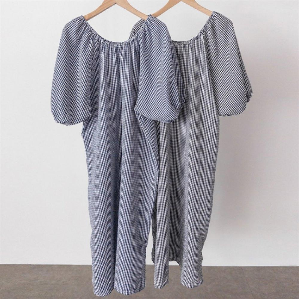 New ArrivalS Open Run Women S Check Off Shoulder Two Way Balloon Long dreSS