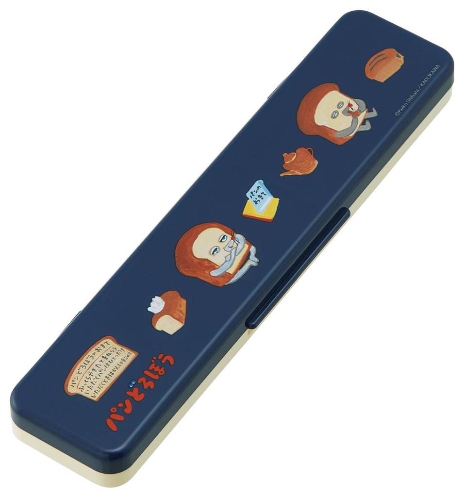 Skater Chopsticks and Spoon Set for Made in Adults, Antibacterial, 18cm, Quiet, Japan, "Bread Thief" CCS3SAAG-A