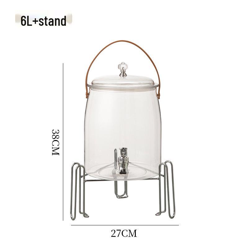 Large Capacity Beverage Dispenser with Faucet for Tea, Juice, or Soda - New Spring Product.