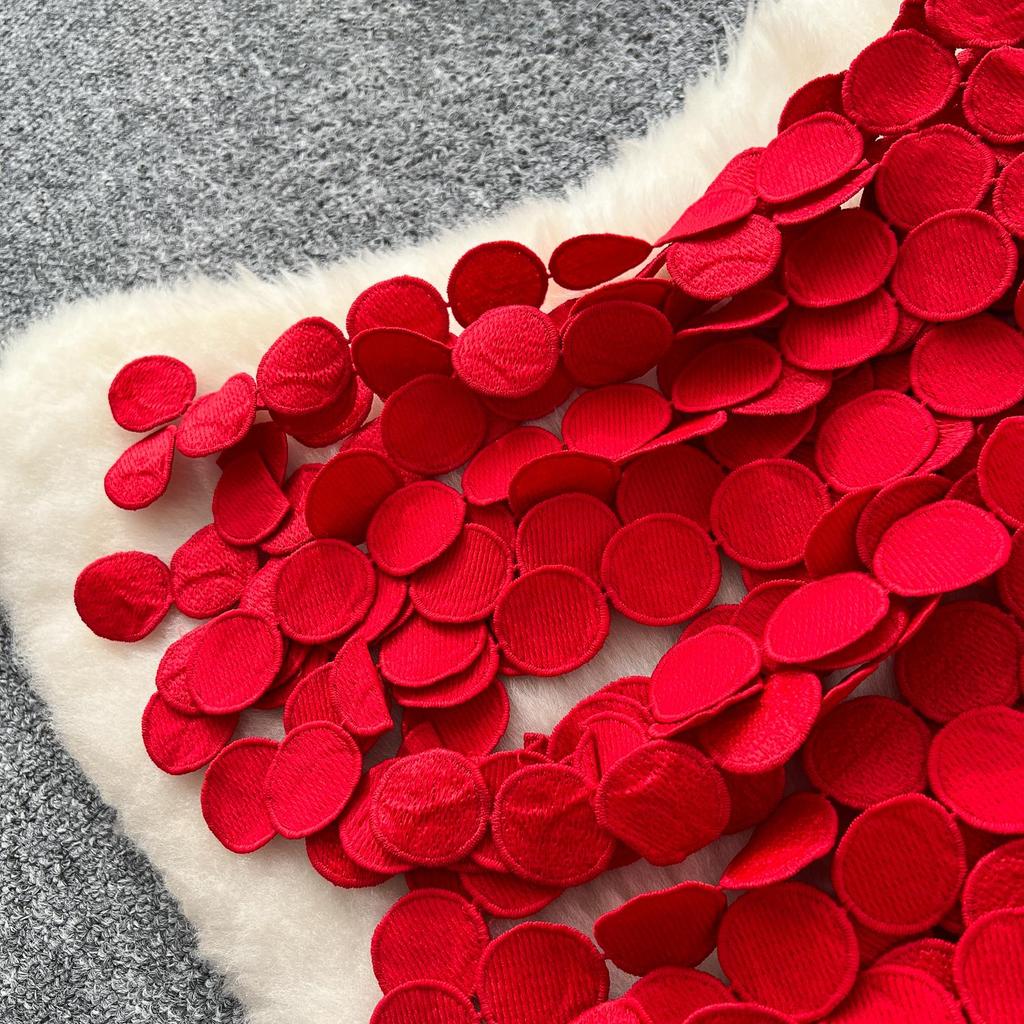 DIMANAF 2025 Neue Rock Frauen Stricken Spitze Lange Urlaub Solide Aushöhlen Sexy Dot Sommer Stil Lose Grundlegende Kleid