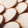 MUYYIKA Natural Pine Wood Slices, DIY Parts, Craft Supplies, Discs, Cup Mats, Keepsakes, Photography Decorations, Set of 4 (8-9cm Diameter, 1cm Thick)