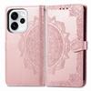 Mandala Embossed Leather Wallet Flip Case for Samsung Galaxy S26 S25 S24 S23 S22 S21 S20 Ultra Plus FE Edge Card Slots Cover