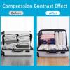 Portable Hand-rolled Compression Bags Reusable with Valves Air Vacuum Bags Foldable Clothes Quilt Sealed Bag