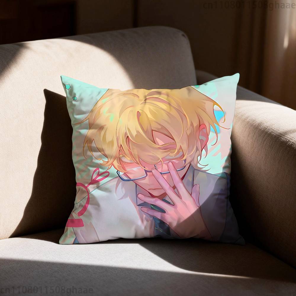 AAlien Stage Luka Pillow Case Square DoubleSided Printing Short Plush Sofa Cushion Cover Bedroom Bedside Pillow