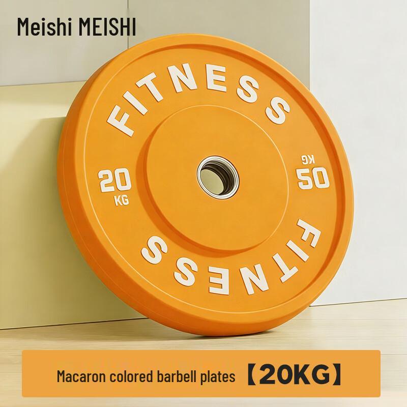 Macaron Color Rubber Coated Olympic Barbell Plate
