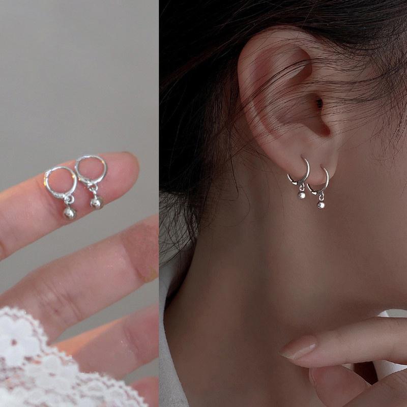 Small Round Bead Stud Earrings Women'S Simple Personality  Earrings Gift