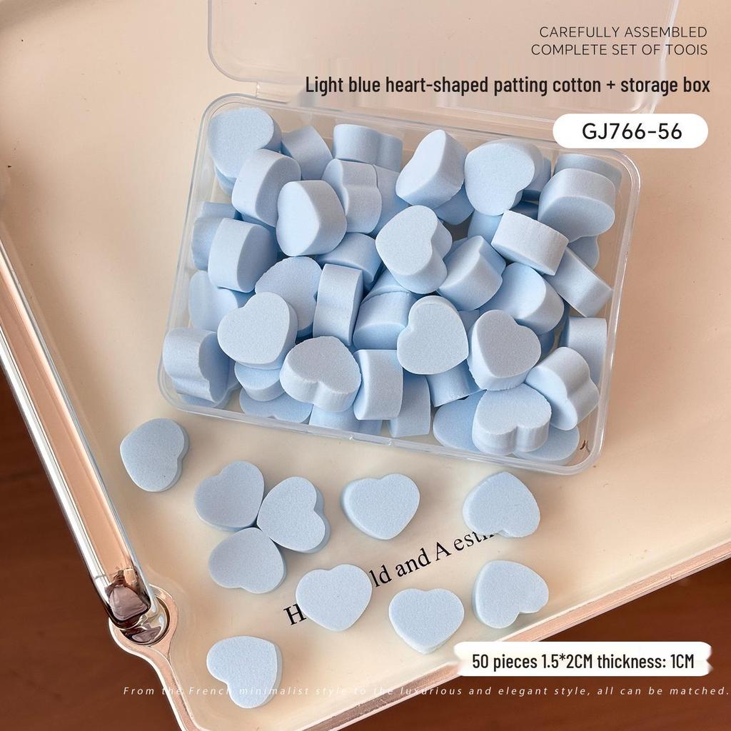 Nail Art Sponge: Professional Small Square Blending Tool for Gradient Blush and High-Density Cotton Application