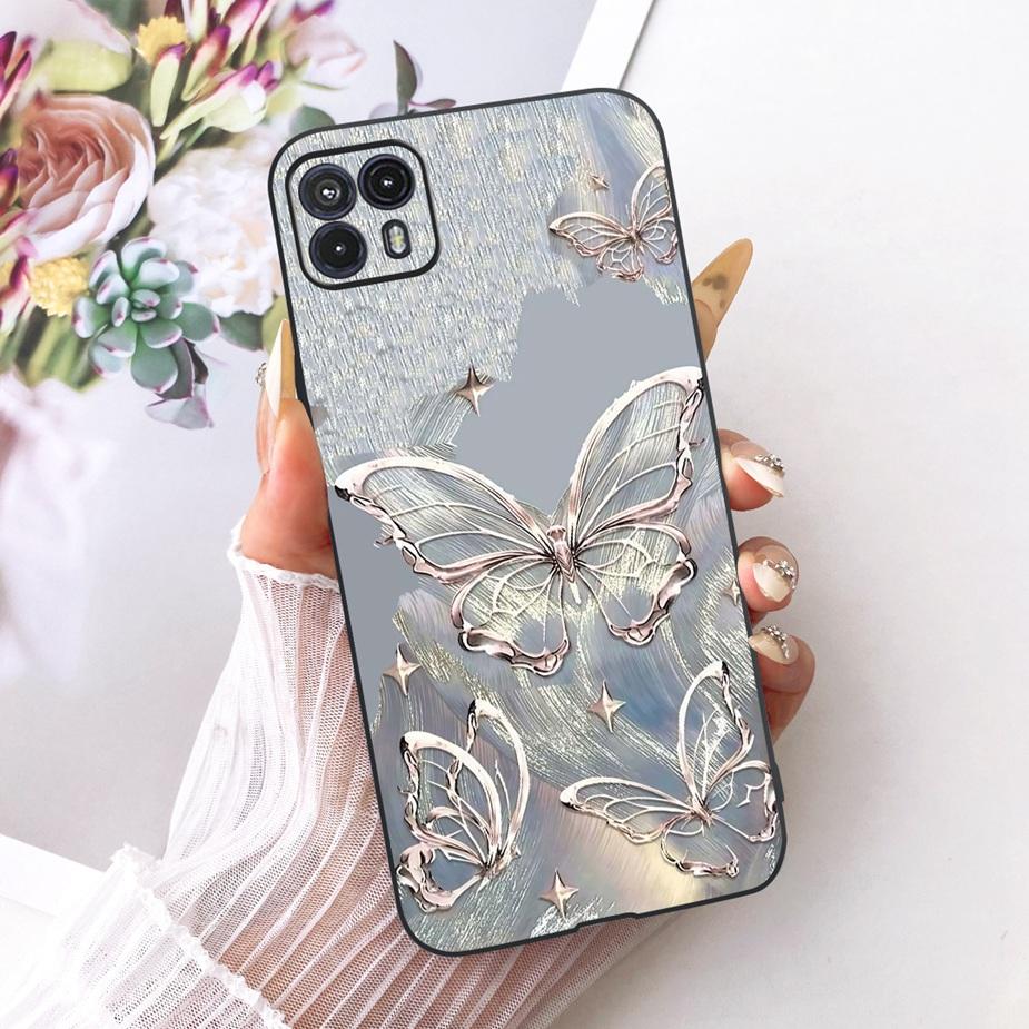 For Motorola Moto G50 5G Case XT2149-1 Luxury Bow Flowers Painted Cover Soft TPU Phone Case For Moto G50 MotoG50 5G Fundas Coque