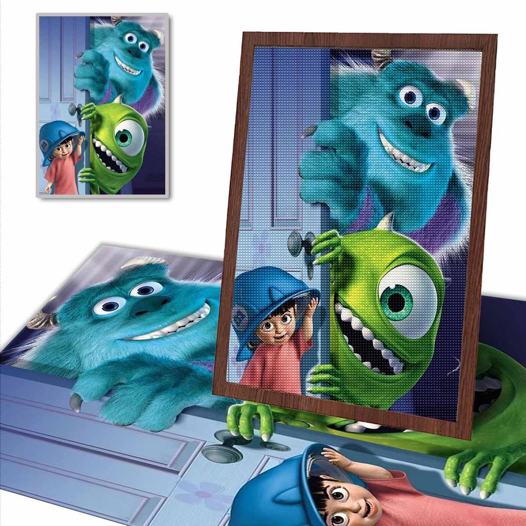 DIY Diamond Painting Monster Academy Cross Stitch Kit Mosaic Art Diamond Painting Full Circle Diamond Home Decoration