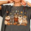 Cozy Fall Cat Crew Shirt Comfort Colors® Autumn Kitten Tee Sweater Weather Top Cat Mom Gift Thanksgiving Pumpkin Spice Feline Lover Fur Mama