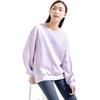 Anta Training Series Solid Color Knitted Crew Neck Sweatshirt Women sweatshirt Vine-Flower-Purple 162337712-3