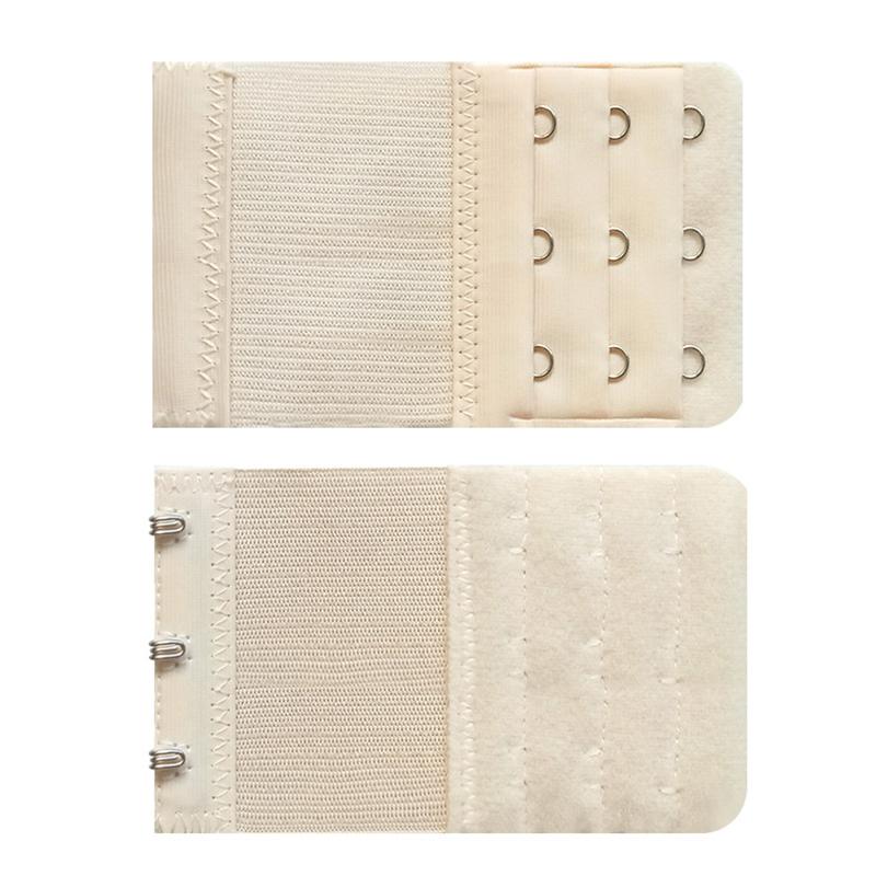 Bra Accessories 2Pcs Buckles Hook Women Bra Extender Strap 3 Rows Adjustable Belt Buckle Extension Strap Hook Clip Expander