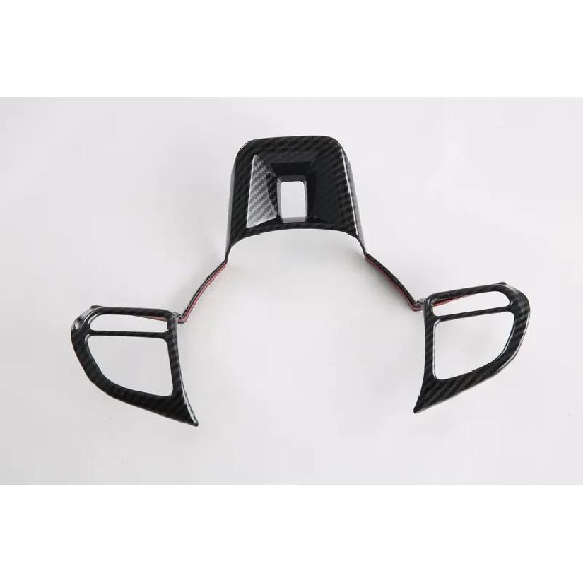 For MG HS ZS 2018      ABS Carbon Fiber Steering Wheel Buttons Cover Trim Frame Sticker Car Accessories