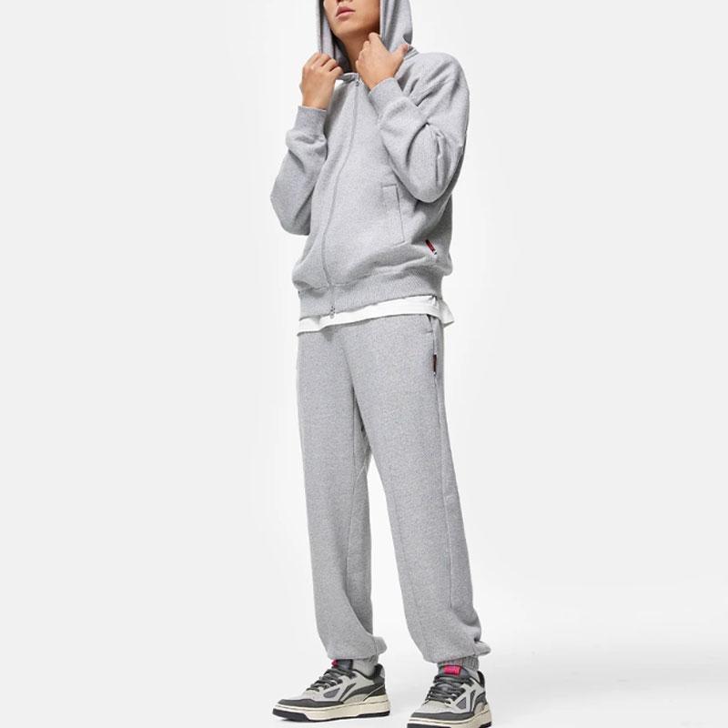 Li Ning Badfive Knitted Sweatpants Men's Heather Gray AKLT843-2