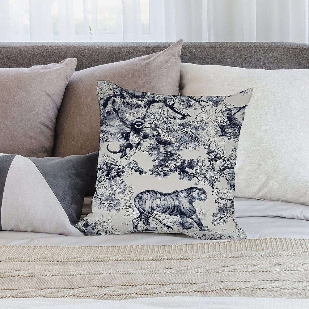 Fodera per Cuscino Decorativa Piante Boho Peluche Corto Divano Decorativo Regalo Casa Stampa Double-face Cuscino