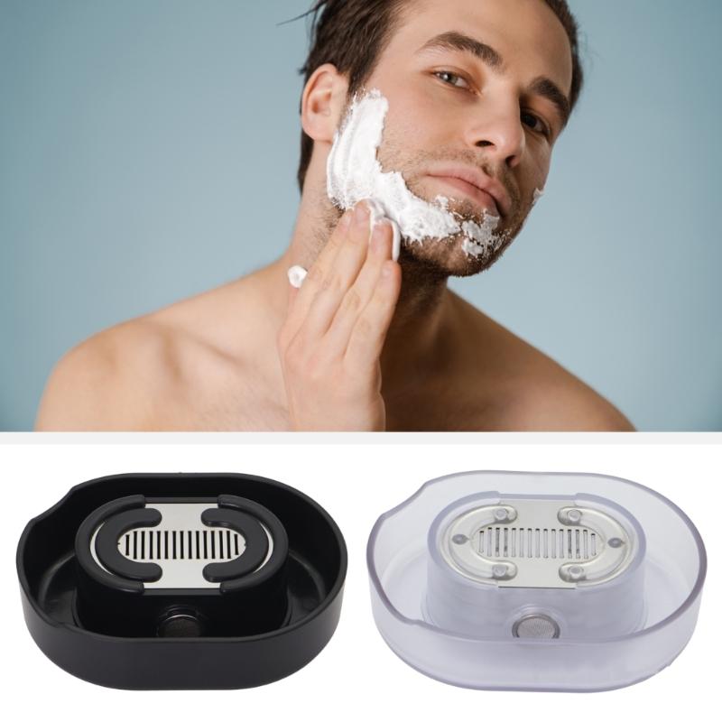 Shaver Cleaner Save Water Razors Rinser Cleaner Efficiently Shaver Storage Rack Practical Shaver Rinse Stand for Men
