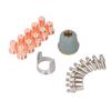 22 Pcs Set Plasma Cutter Electrode Tip Kit Brass Electrodes Tips Shield Cap and Standoff Guide for PT60