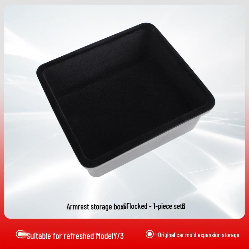 Tesla Model Y/3 Center Console Tray: Armrest Storage Accessory