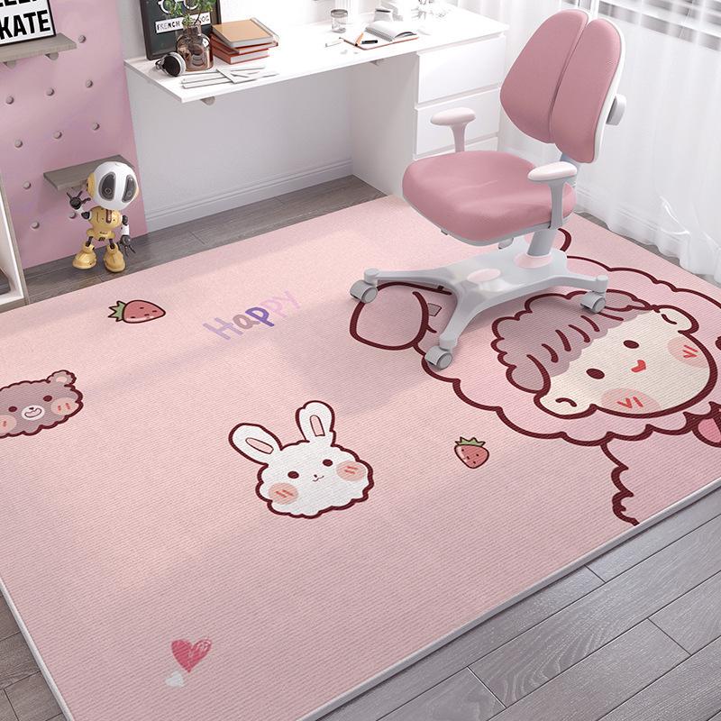 Thick Cartoon Astronaut Area Rug – Non-slip, Insulated Carpet for Children's Rooms & Living Areas