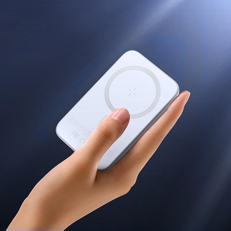 Mini Powerbank 10000mAh Magnetisch met QC PD USB USBC Oplader Wit