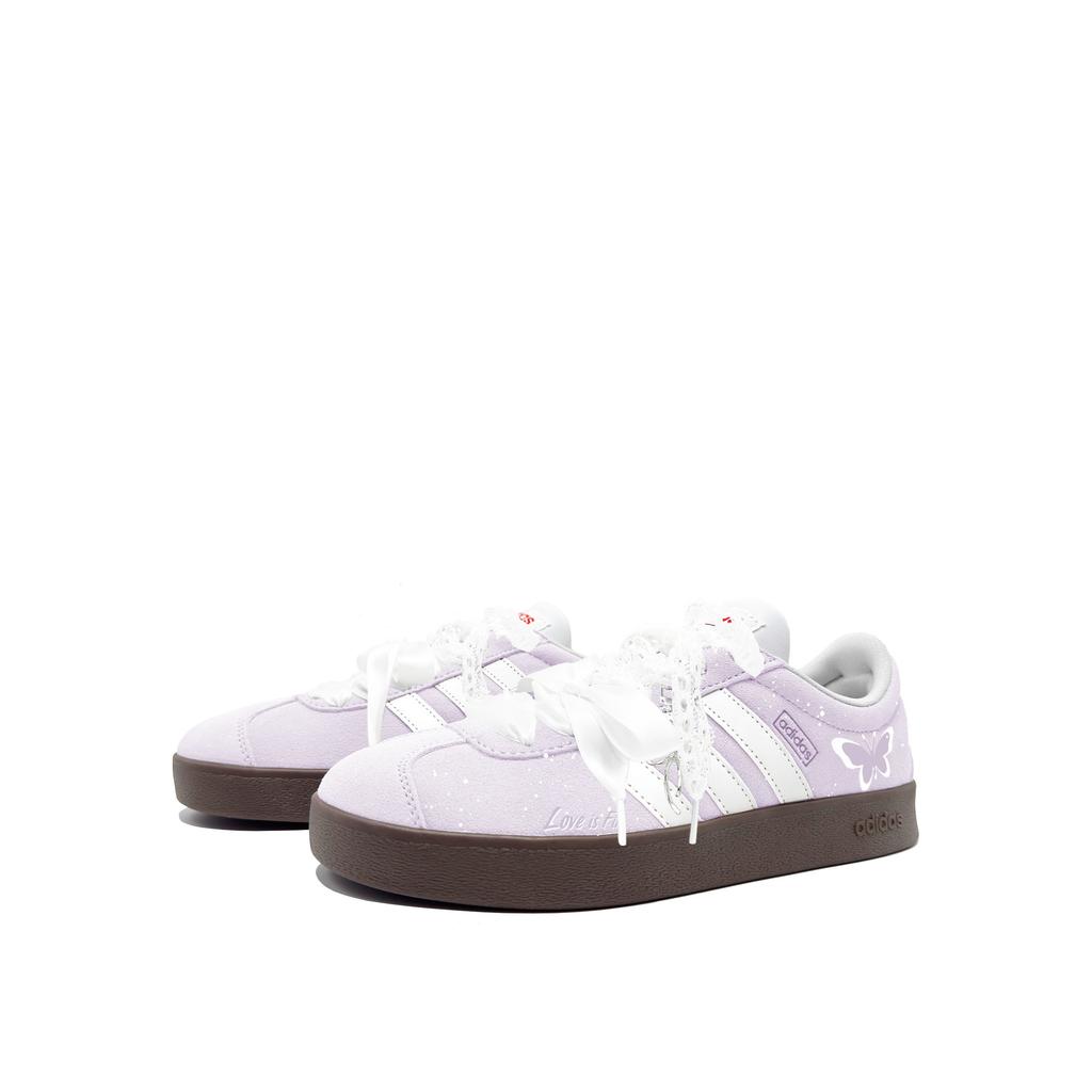 Adidas VL COURT 2.0 Purple Mist Butterfly BOX Zuo Zhiye, Ambient, Girly, Good Looking, Dopamine Dressing, Fresh HQ1802(Team2342--BOX)