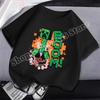 Miner Crafted Child Round Neck Cotton T-Shirt Game Themed Print Short Sleeve Top Casual Tees for Boys Summer Clothing Kids Gifts