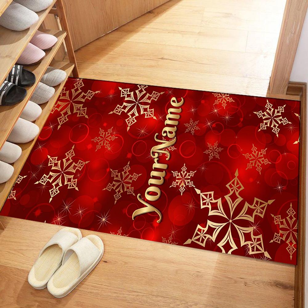 Rose Customized Name Carpet Suitable for Playrooms Outdoor Dining Room Hallway Antislip Carpet Decorate Offices Perfect Gift for Women/Men