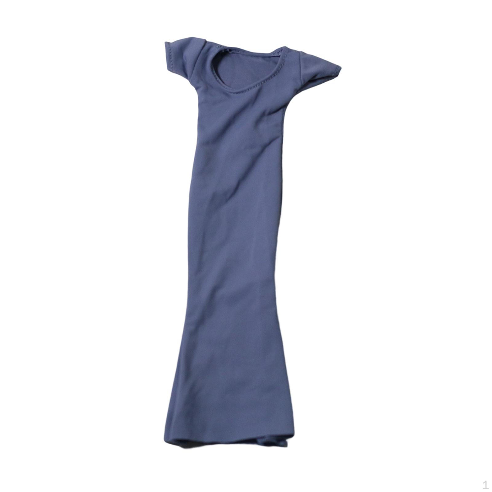 

Одежда для кукол 1/6, Женская;s Коллекционная облегающая одежда... Gray Blue