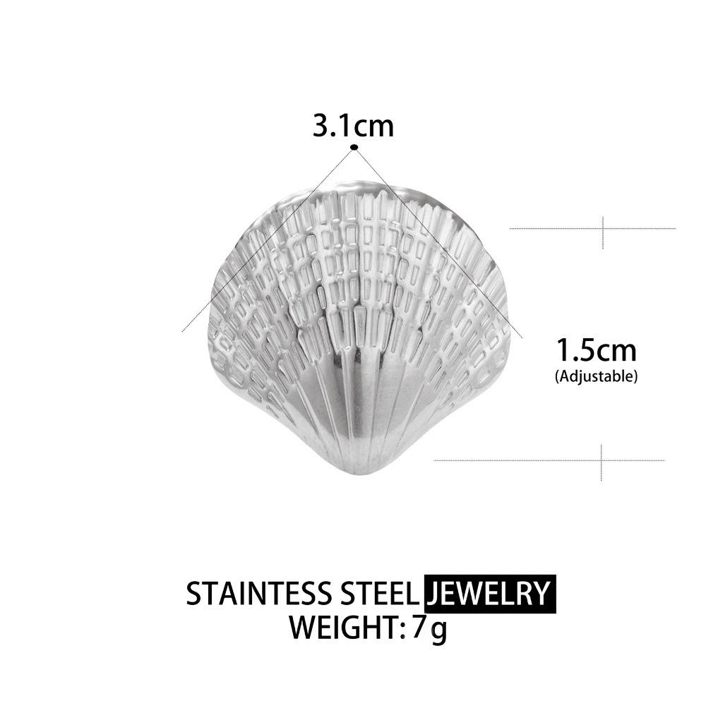 Prachtige RVS Ring met Titanium Stalen Behuizing en Textuur