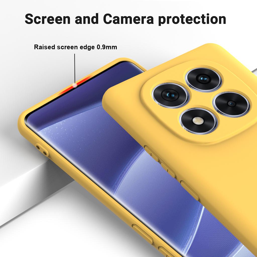 For Xiaomi Poco X7 5G Liquid Silicone Case Phone Back Cover with Hand Strap