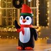 155cm Inflatable Christmas Penguin Christmas Decoration with 3 Built-in Lights, Inflatable Christmas Decoration for Indoor Outdoor Garden Party Court