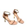 One-word with waterproof table sandals women's 2024 summer new sexy catwalk small size stiletto open-toed high heels