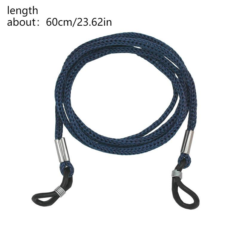 12pcs-1set Glasses Lanyard Fashion Colored Nylon Glasses Rope Sunglasses Reading Glasses Anti-slip Chain Sunglasses Chain