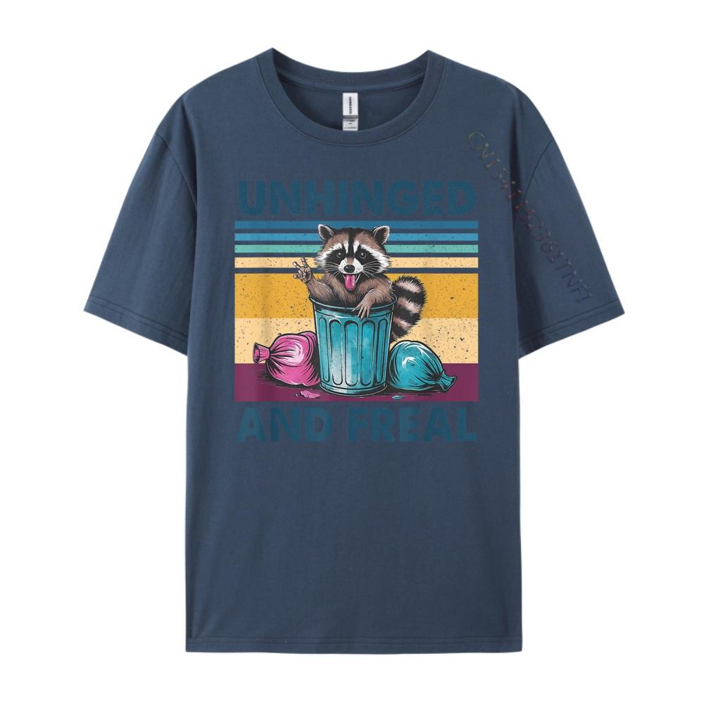 

Raccoon Unhinged And Feral Retro Raccoon Feral Brand T Shirt T Shirt Homme Large Size 4XL