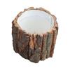 Wood Pencil Cup 4.7X3.9Inch Desktop Pencil Organiser Caddy for Markers, Scissors, and Small Tools, Natural Texture Container for Small Arrangement