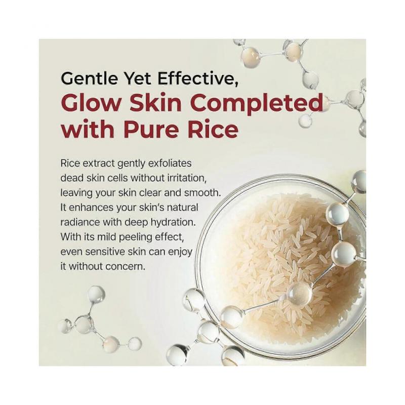2PCS Peel Shot Glow Rice Ampoule, White Rice ampoule+Black Rice Ampoule Soft Exfoliating Face and Body Scrub Dead Skin Cells