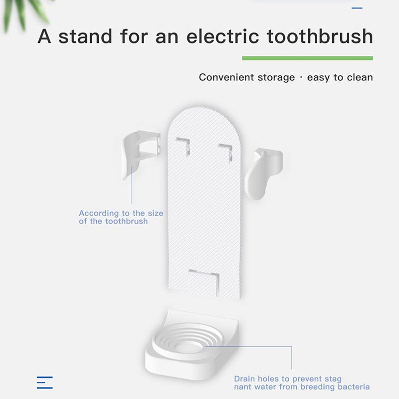 Electric Toothbrush Holder Wall Mount Elastic Hold Protect Toothbrush Handle
