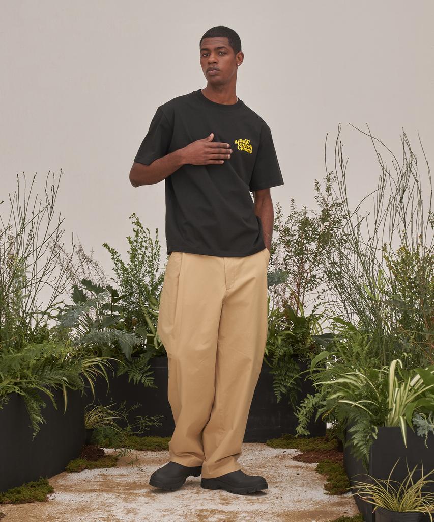 WMC Deep Pleated Chino Pants_Beige