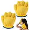 Coral Fleece Hair Drying Mittens Soft Fast Absorption Absorbent Gloves Anti-Frizz Yellow Wipe Head Towel Women's Gifts