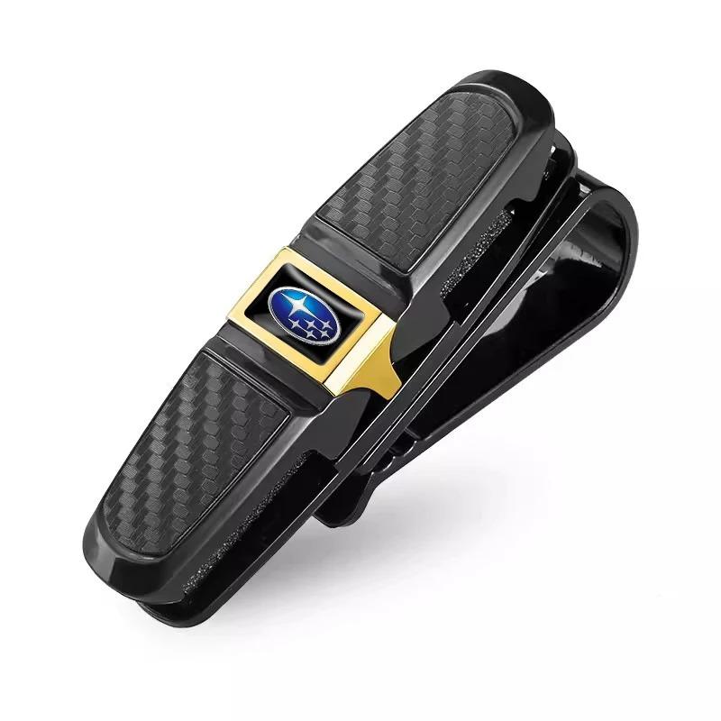 Subaru Car Sun Visor Glasses Clip Sunglasses Storage Holder for Impreza STI Legacy Outback WRX BRZ Forester XV Crosstrek Exiga ge3