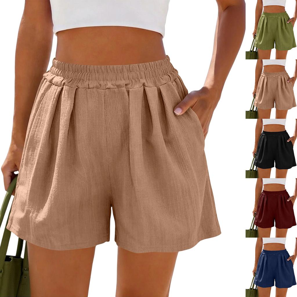 Women's Wide Sports Casual Loose Fashion Pocket Shorts