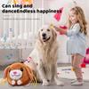 Plush Dog Chew Toys Music Vibration Santa Claus Dog Interactive Toy Squeaky USB Charging Pet Bouncing Ball Toy Pet Supplies