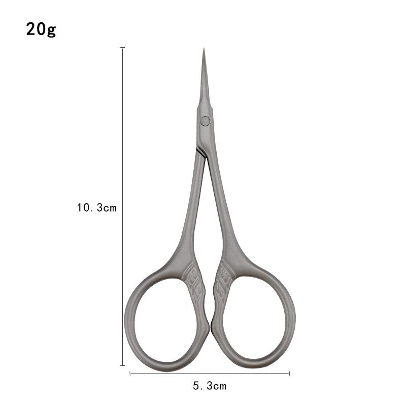 Stainless Steel Russian Cuticle Scissors - Portable, Precise Dead Skin Remover