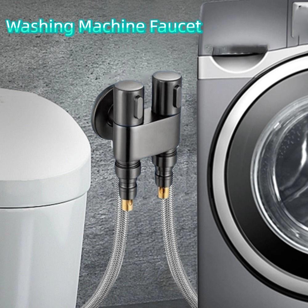 Automatic Water Stop Faucet Water Stop Valve Dual Control Toilet Triangle Valve  Laundry Room
