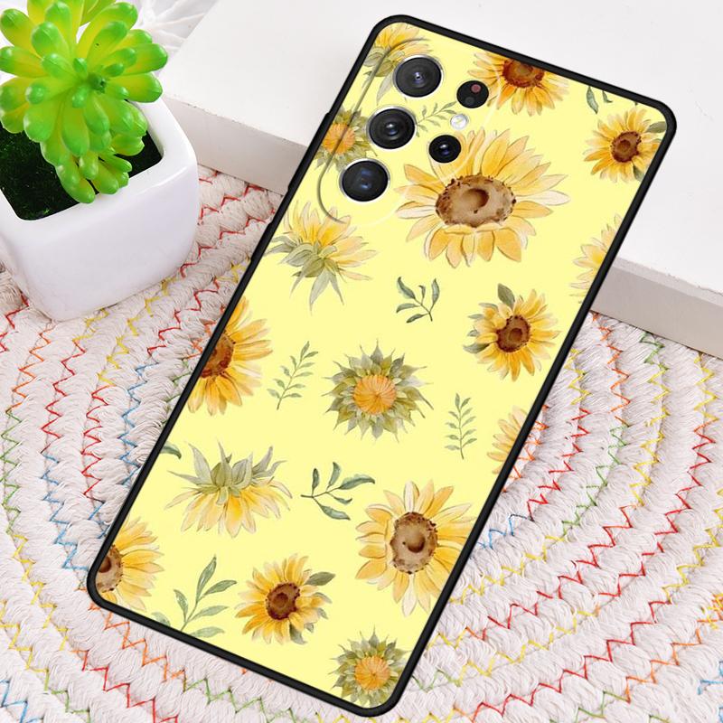 Sunflower TPU Phone Case For Samsung Galaxy Note 10 Pro S26 S25 S24 S23 S22 Ultra Plus S21 FE S20 Shockproof Cover