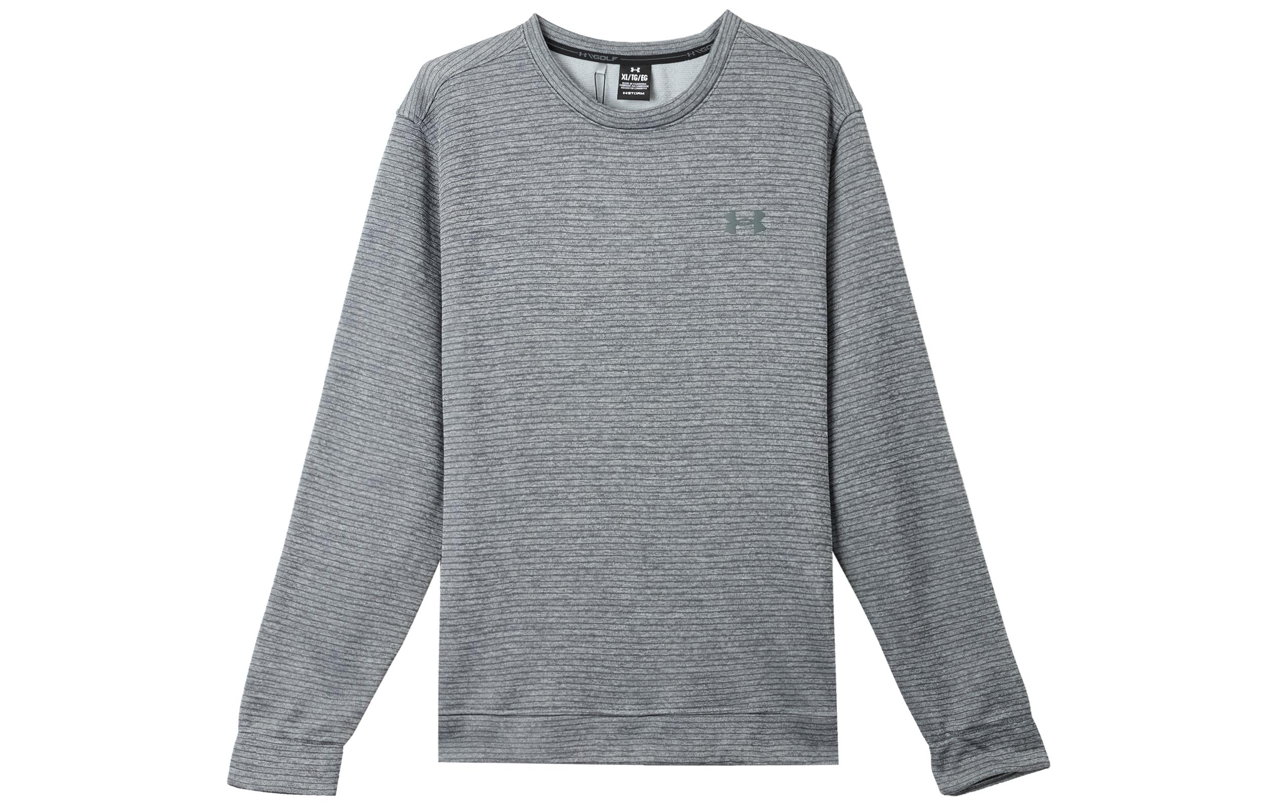 Under Armour Storm Sweatshirts Men s Gray Crew Neck Moderate Regular 1373675-012 XXL