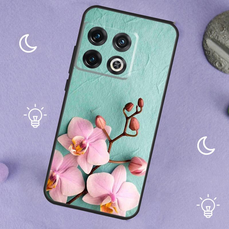 Orchid Flowers Colorful Case For OnePlus 13T 10T 8T 10R 12R 13R 15 13 12 11 10 9 Nord 5 CE 2 3 4 Lite N20 N30 Cover